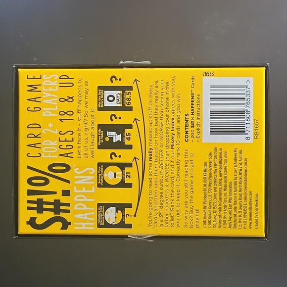 S#!% Happens Adult Card Game New Shit Happens - Picture 2 of 3